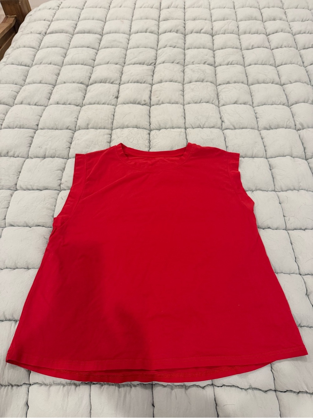 SHEIN Red Sleeveless Crewneck Tank Top